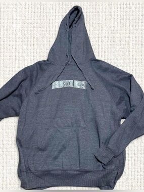 Coconut Creek Blue Rehoboth Beach High Low Hoodie with Side Slits